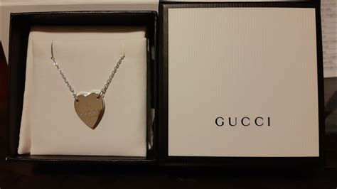 fake gucci heart necklace|gucci necklace identification.